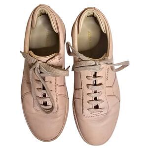 Axel Arigato Pink Leather Platform Lace Up Sneaker Size 6.5